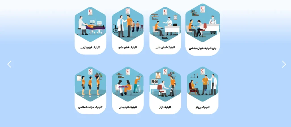 کلینیک کفش طبی جمعیت هلال احمر